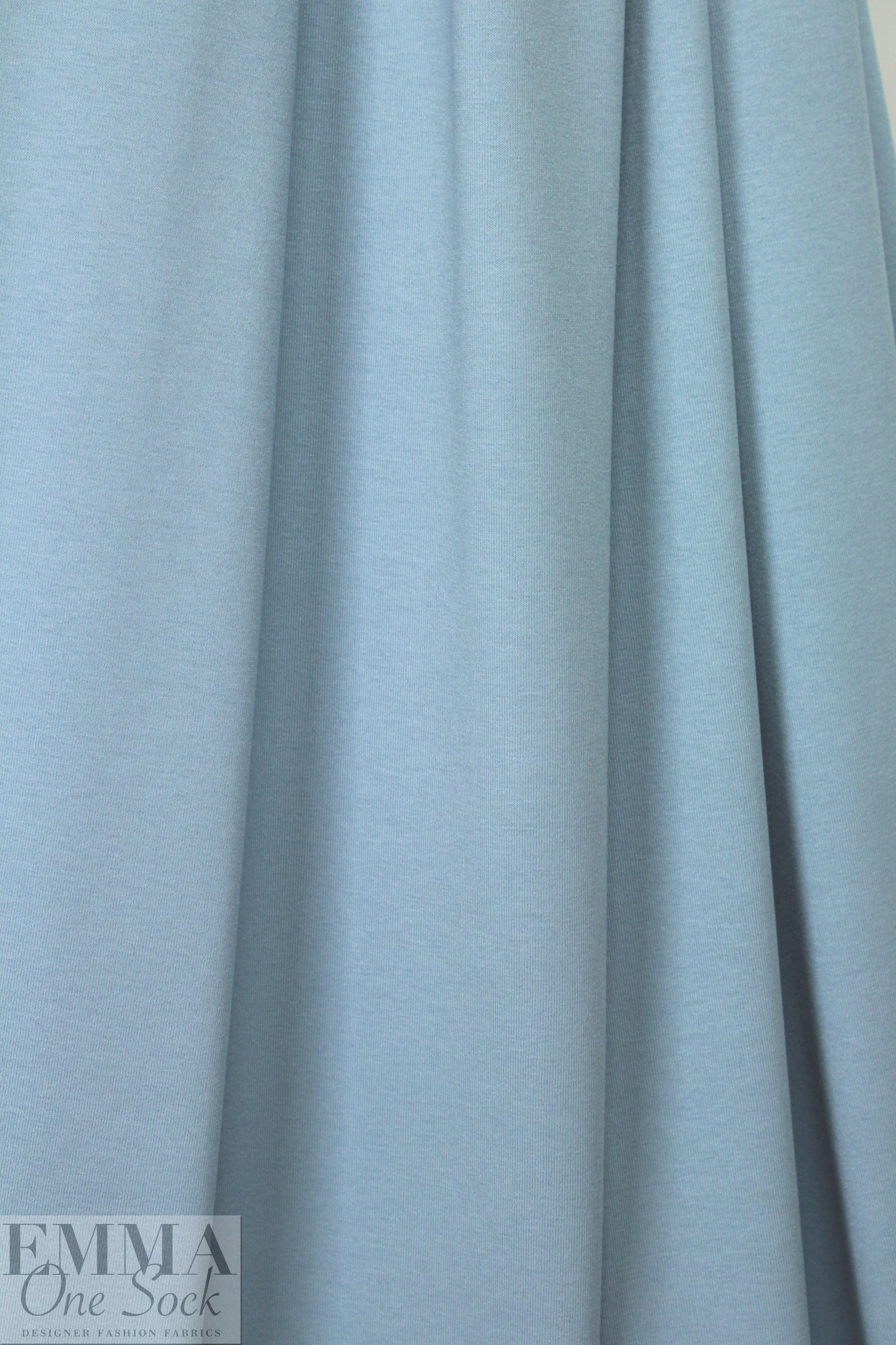smokey blue 11 oz. rayon jersey 4-way 1.375 yds