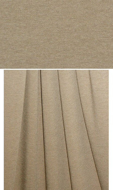 taupe heather 11 oz. rayon jersey 4-way .75 yds