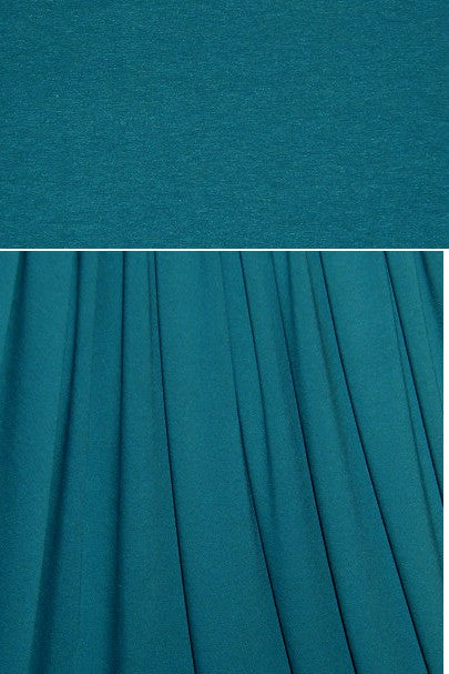 teal 11 oz. rayon jersey 4-way 1.125 yds