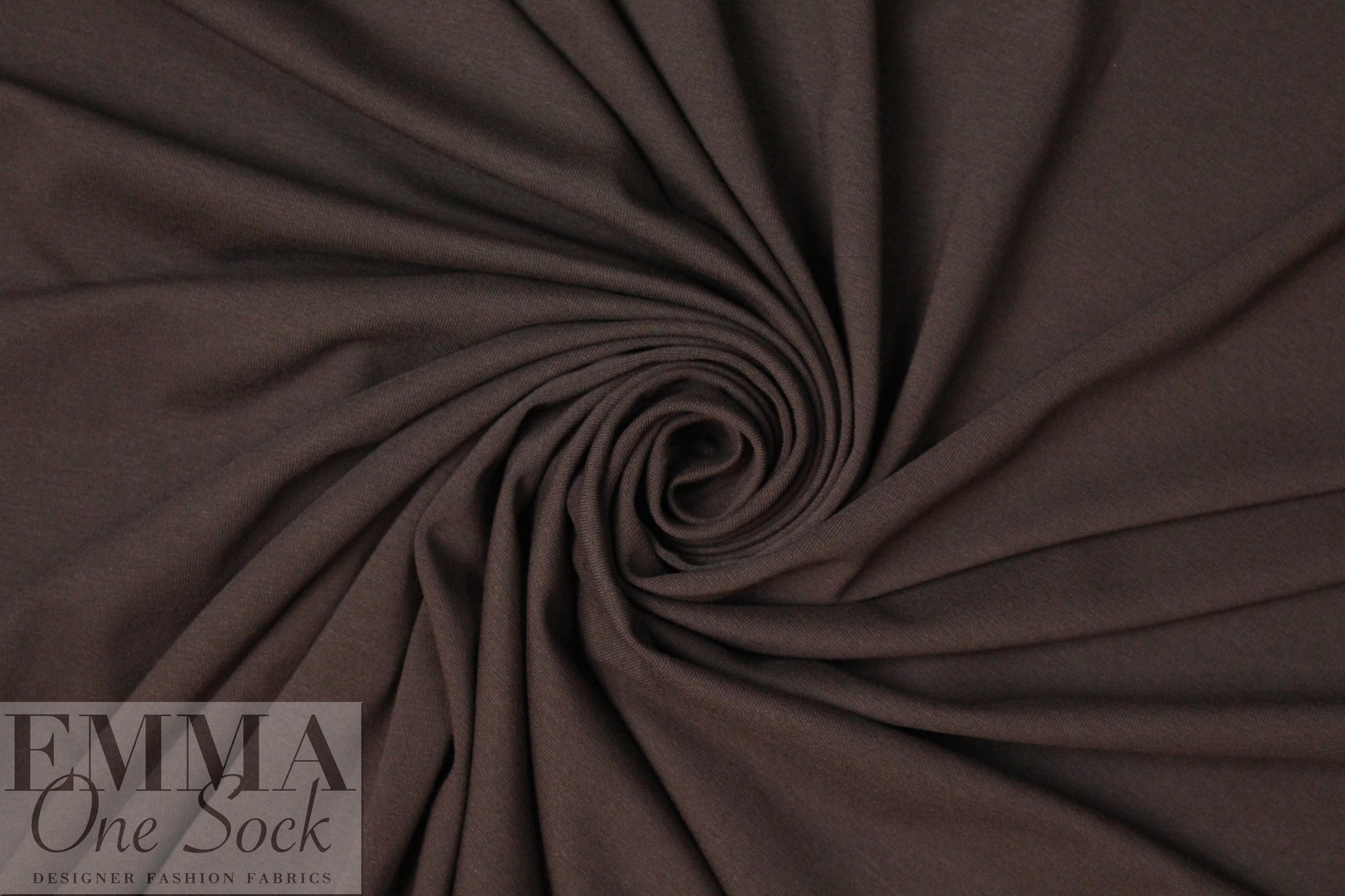 dk. chocolate 11 oz. rayon jersey 4-way 1 yard