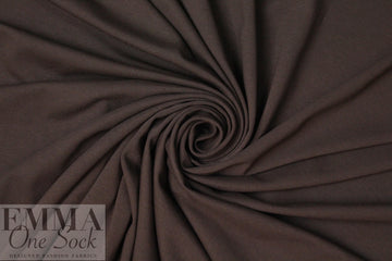 dk. chocolate 11 oz. rayon jersey 4-way 1 yard