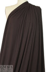 dk. chocolate 11 oz. rayon jersey 4-way .875 yds