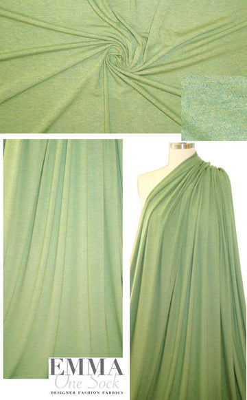leafy heather 11 oz. rayon jersey 4-way 1.66 yd