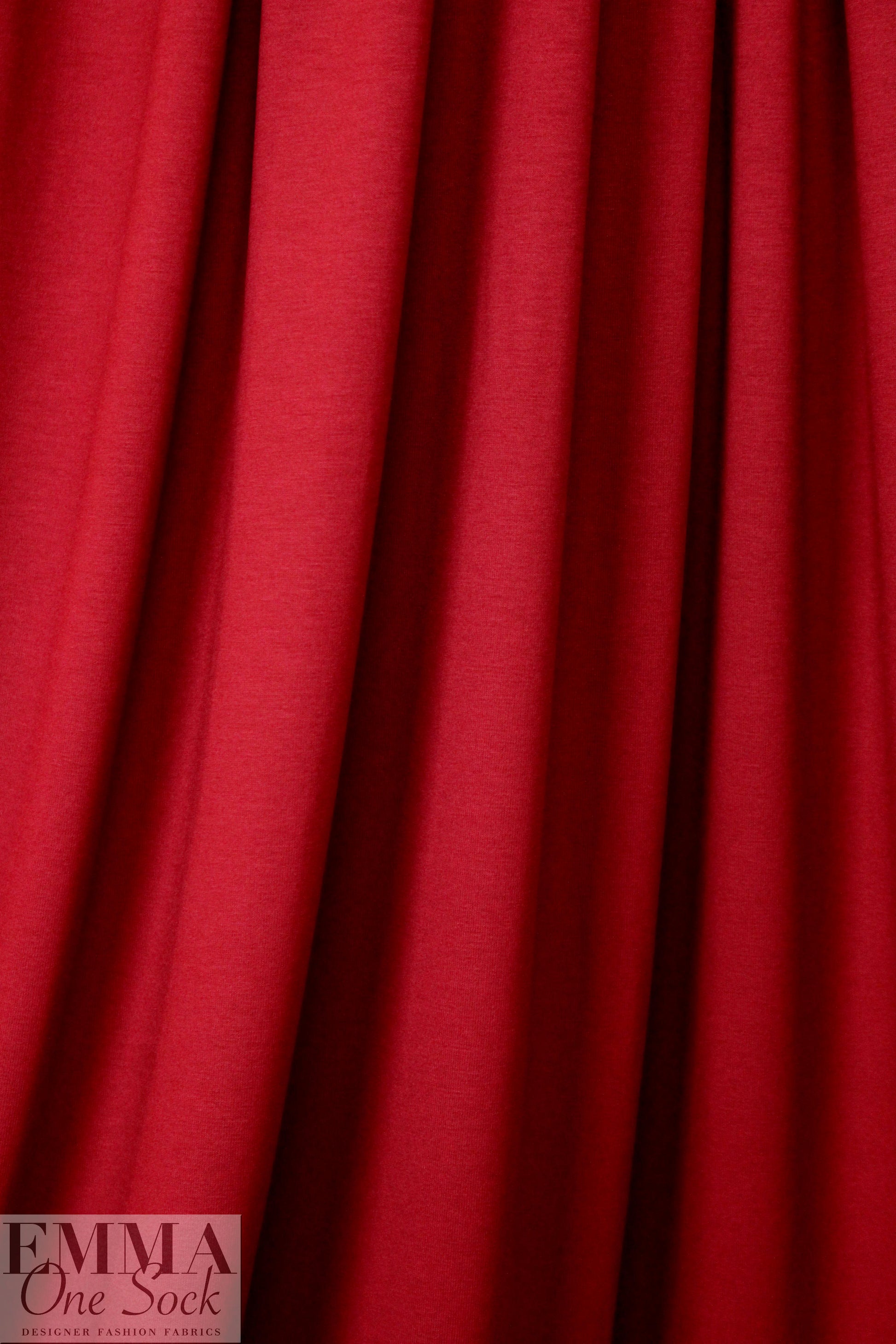 persian red 11 oz. rayon jersey 4-way 1.25 yds