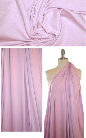 lilac chiffon 11 oz. rayon jersey 4-way .875 yds