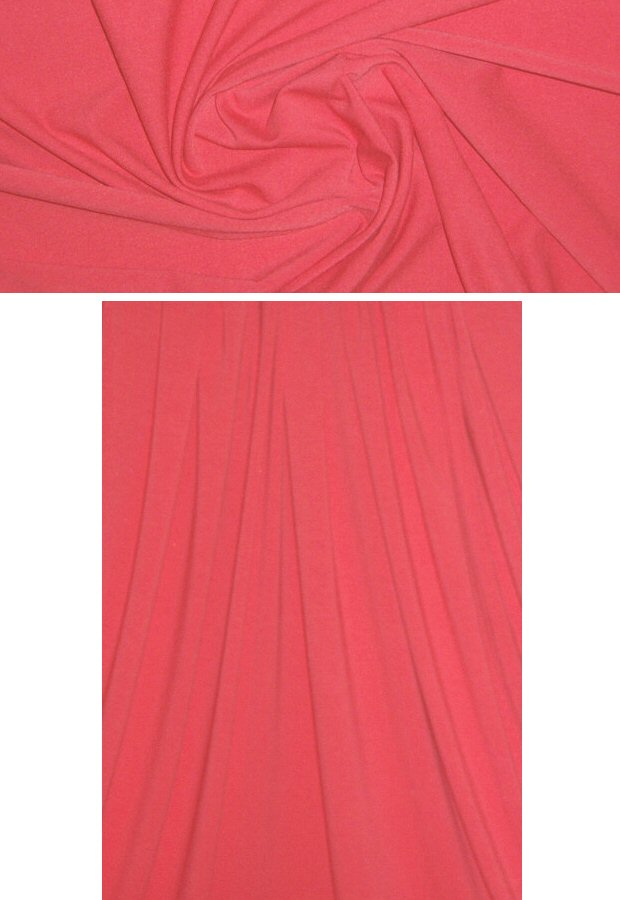 dark coral 11 oz. rayon jersey 4-way