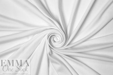 white white 11 oz. rayon jersey 4-way 1.7 yds
