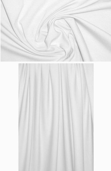 white white 11 oz. rayon jersey 4-way 1.33 yds