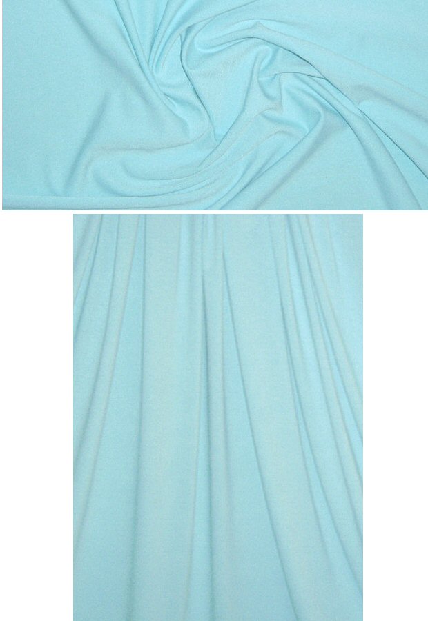 light robins egg 11 oz. rayon jersey 4-way .75 yds