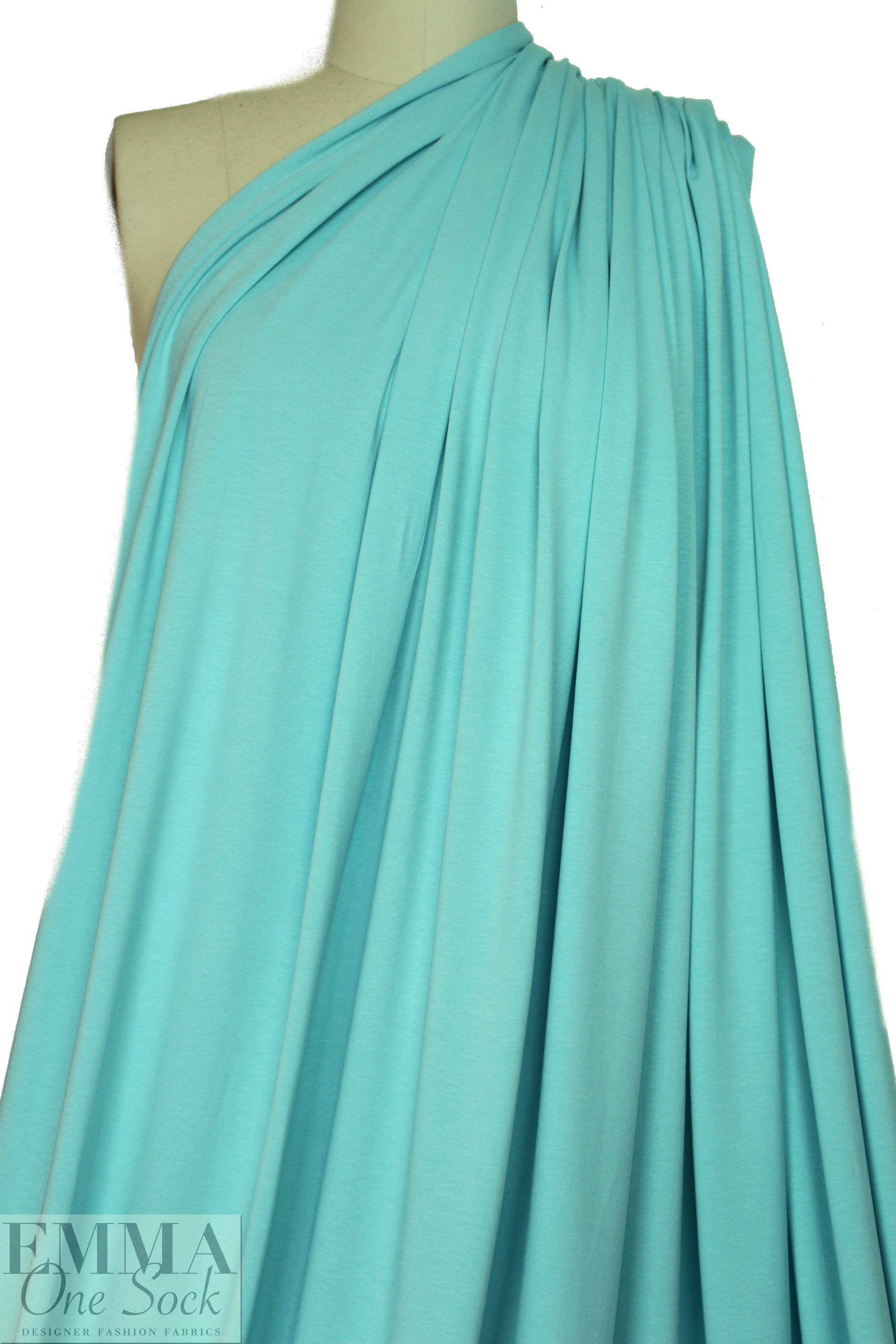 icy blue 11 oz. rayon jersey 4-way 2 yds
