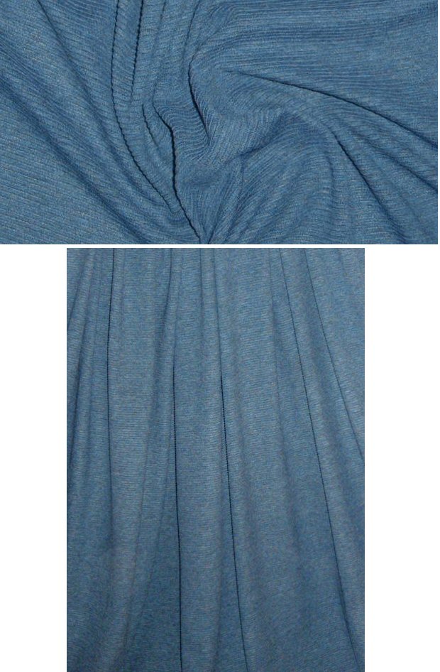 Lands End rayon ottoman knit - denim heather .75 yds