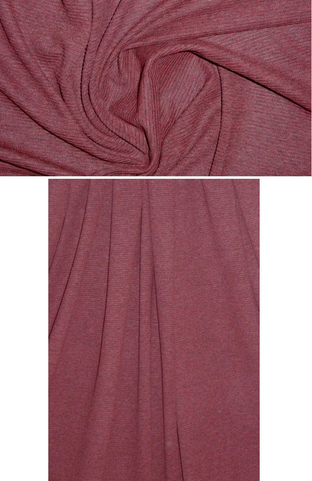 Lands End rayon ottoman knit - marsala heather