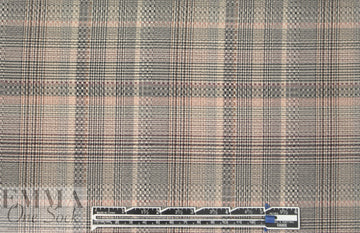 famous designer drapey viscose plaid textured woven