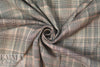 famous designer drapey viscose plaid textured woven