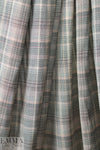famous designer drapey viscose plaid textured woven