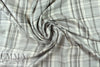 LA designer super soft shades of gray plaid woven