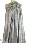 LA designer super soft shades of gray plaid woven
