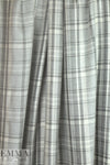 LA designer super soft shades of gray plaid woven