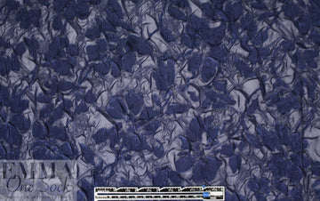 navy crushed, textured fancy jacquard 1.25 yds