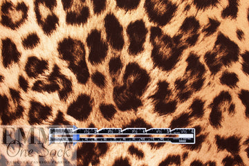 'big cats' printed, drapey rayon challis woven 1.25 yd