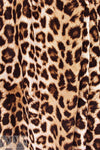 'big cats' printed, drapey rayon challis woven 1.25 yd