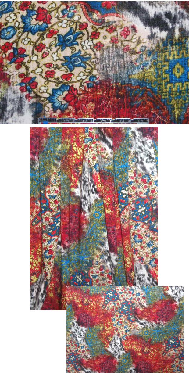 tapestry montage no. 2 drapey viscose woven
