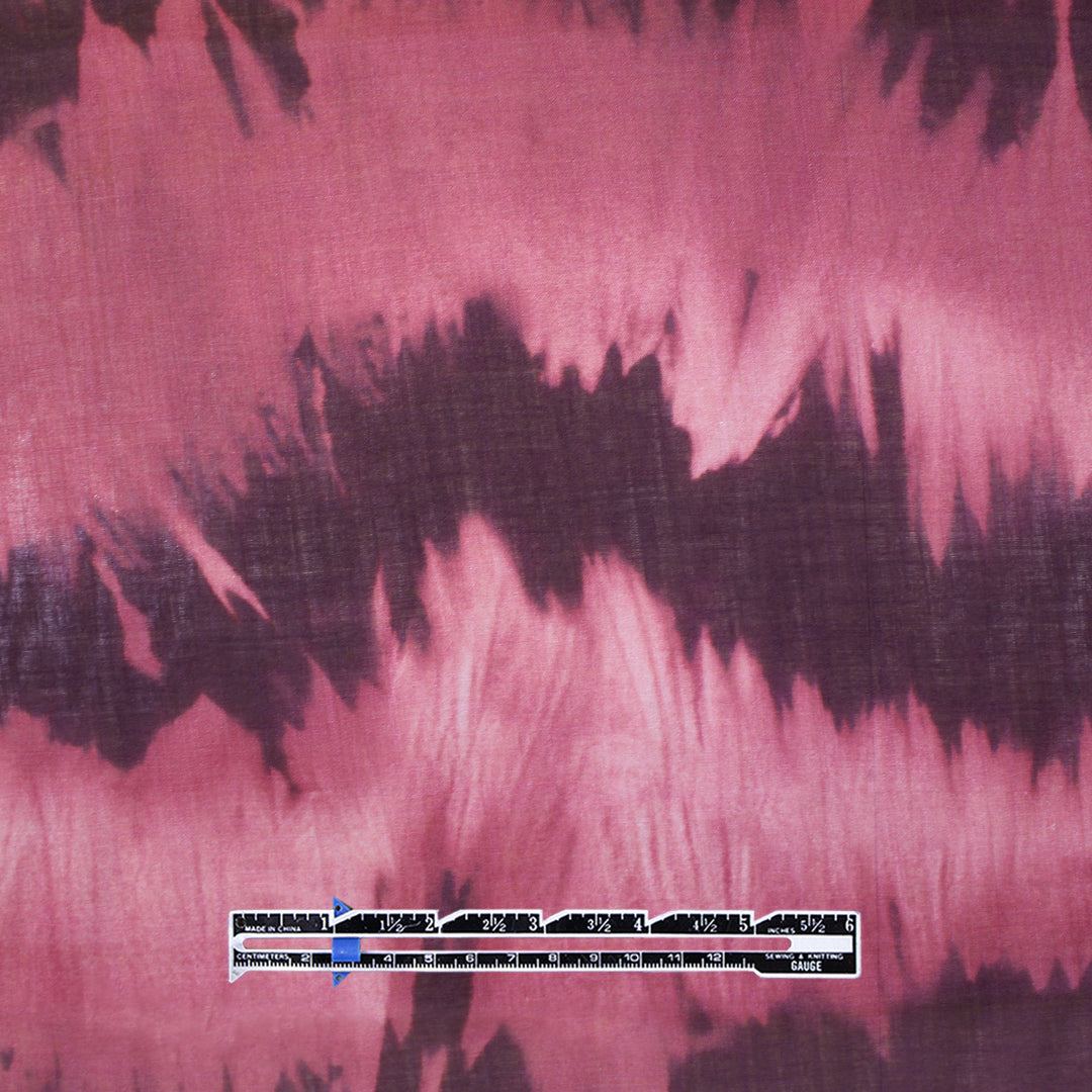 Italian D+G 'boho dye' ramie voile - raspberry/sangria .5 yds