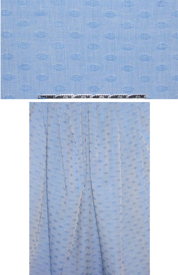 French 100% cotton ellipse shape jacquard