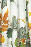 linen-look rayon woven - botanical beauty one