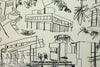 'luxury homes' drapey rayon twill woven - black on ivory 3 yd