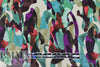 'painterly expression' viscose satin twill woven 2.5 yds