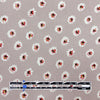 CA designer 'bitsy blooms' drapey rayon twill woven - mauve gray 1.625 yd