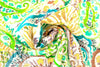 Italian 'painted paisley' viscose voile 1.5 yds