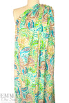 Italian 'painted paisley' viscose voile 1.625 yd