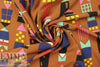 graphic totems printed viscose woven .75 yds
