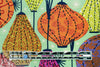 'paper lanterns' viscose woven - multicolor, Oeko-tex cert. 1 yard