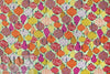 'paper lanterns' viscose woven - multicolor, Oeko-tex cert. 1 yard