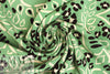 sage 'leopard leaf' viscose voile woven 1.75 yd