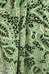 sage 'leopard leaf' viscose voile woven 1.75 yd