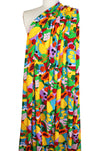 'tutti frutti' graphic print drapey viscose woven 1.75 yds