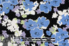 CA designer 'nocturnal blossoms' rayon voile 3 yd