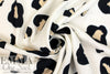 'spotted Bengal' slub rayon stretch woven - ecru/black 2.125 yd