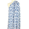 'blue leaf' linen-look slub rayon woven 1.75 yds
