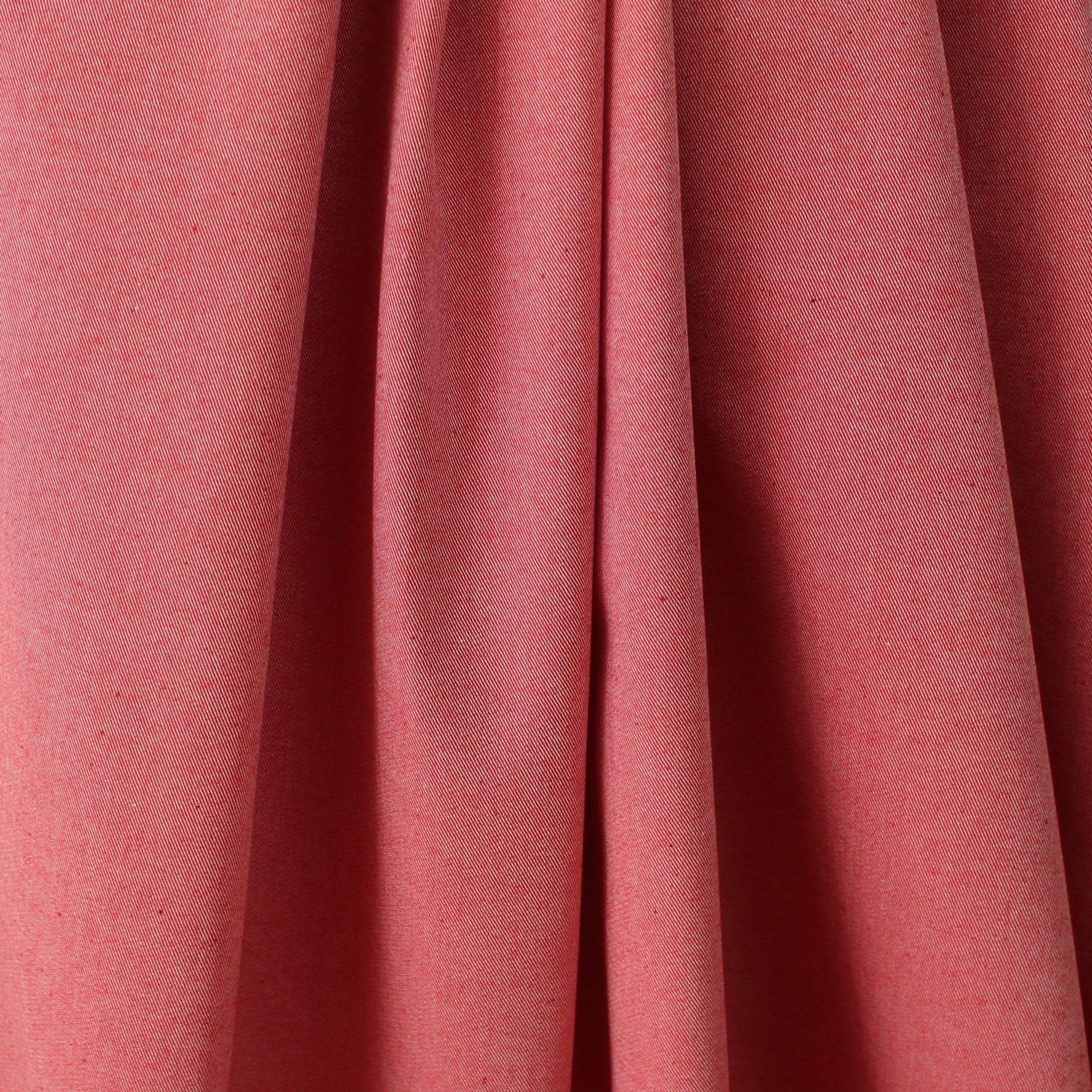 Italian reversible cotton denim - cherry