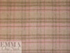 Renata brushed plaid poly/wool coating - peony/latte 1.75 yd