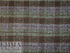 Renata brushed plaid poly/wool coating - lagoon/nutmeg 2.66 yd