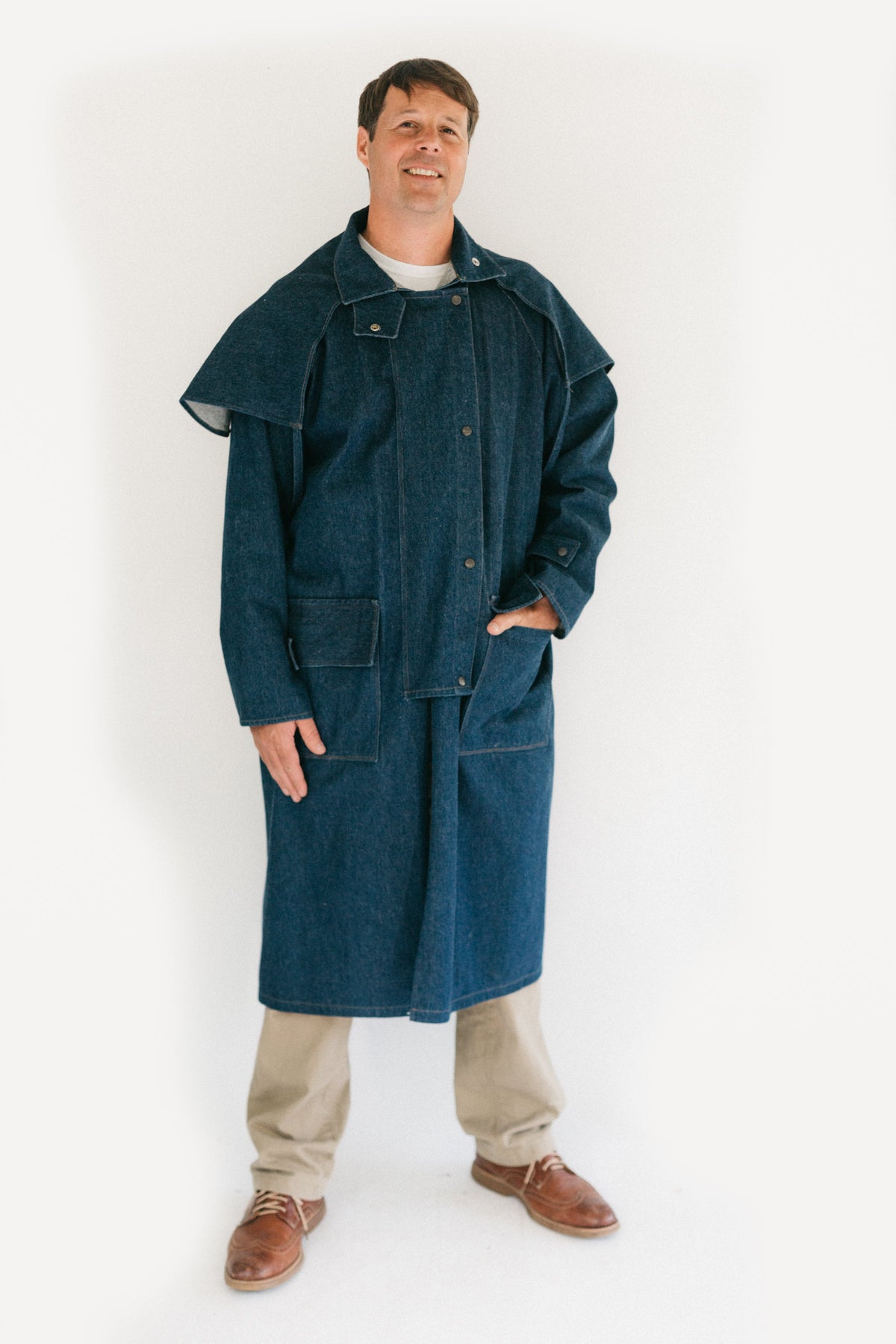 Digital Sewing Pattern - 137 Australian Drover's Coat by Folkwear