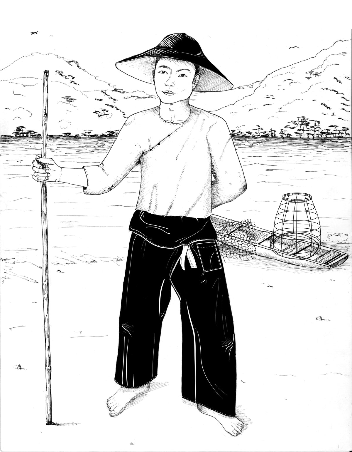 Digital Sewing Pattern - 161 Thai Fisherman Pants by Folkwear