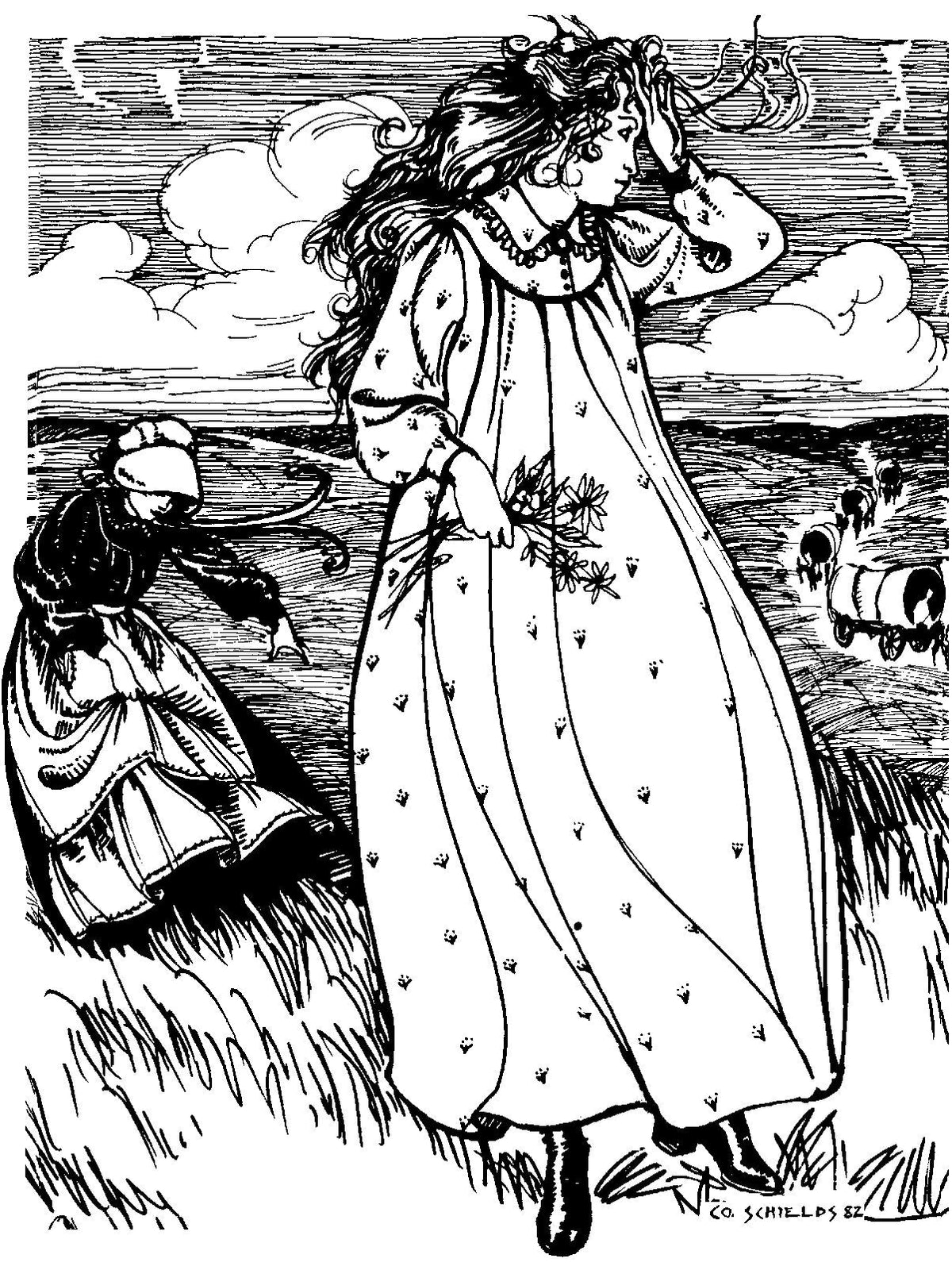 Digital Sewing Pattern - 201 Prairie Dress by Folkwear
