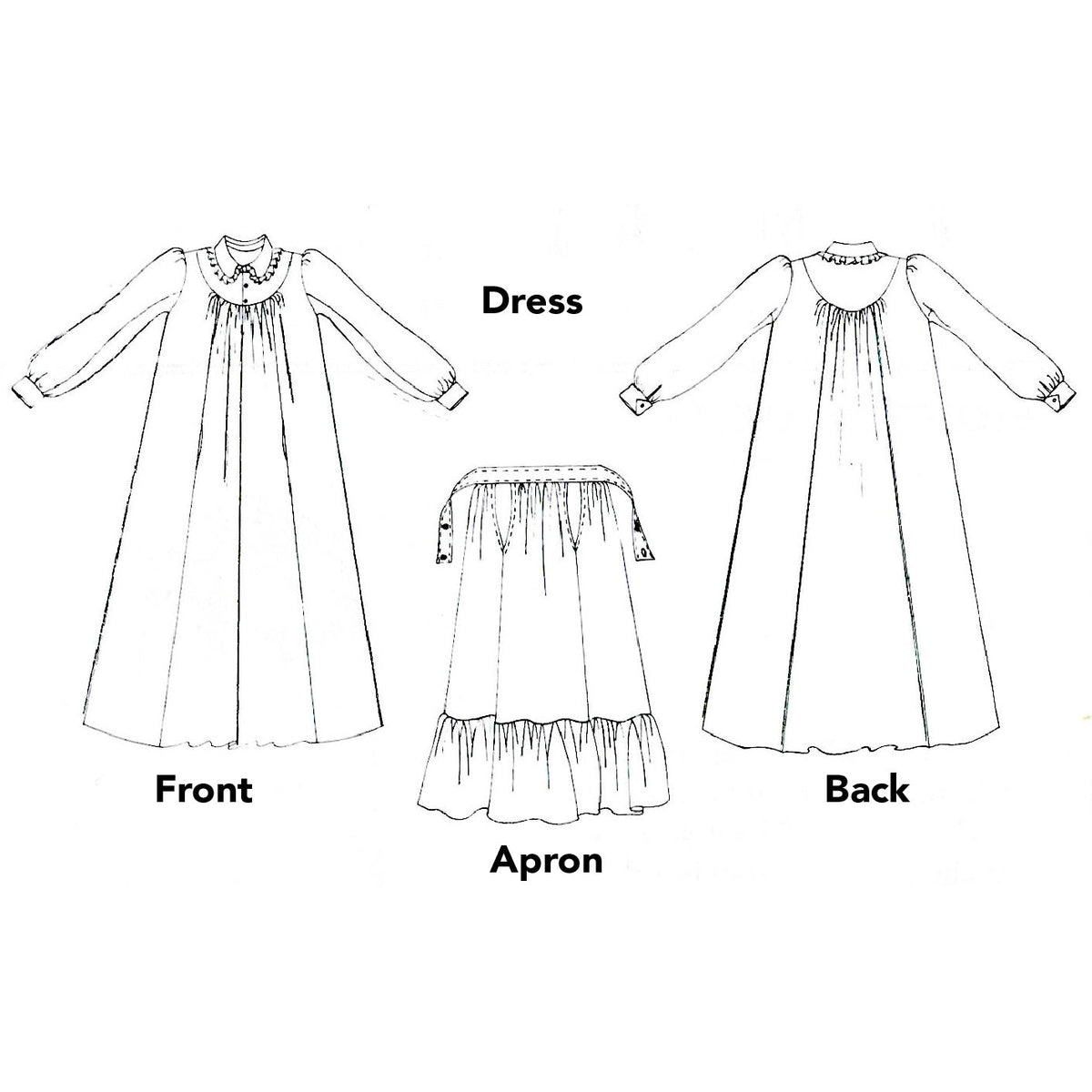 Digital Sewing Pattern - 201 Prairie Dress by Folkwear